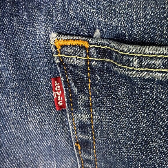 Levi's 527 Slim Bootcut Jeans Men's 40 x 32 Blue Cotton Boot Cut - Picture 8 of 16